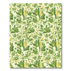Verdant Green Floral Meadow Rug