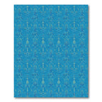 Aquatic Blue Abstract Kaleidoscope Rug