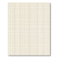 Beige White Plaid Grid Rug