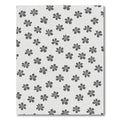 Gray Daisy Scatter Accent Rug
