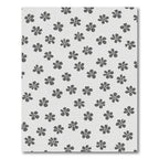 Gray Daisy Scatter Accent Rug