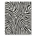 Bold Black Cream Wild Stripes Rug