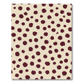 Deep Red Polka Dot Scatter Rug
