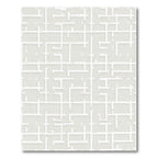 Abstract White Intersecting Lines Rug