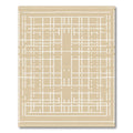 Minimalist White Linear Geometric Rug