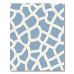Soft Blue Abstract Organic Lattice Rug