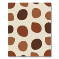 Earthy Tone Abstract Blob Rug