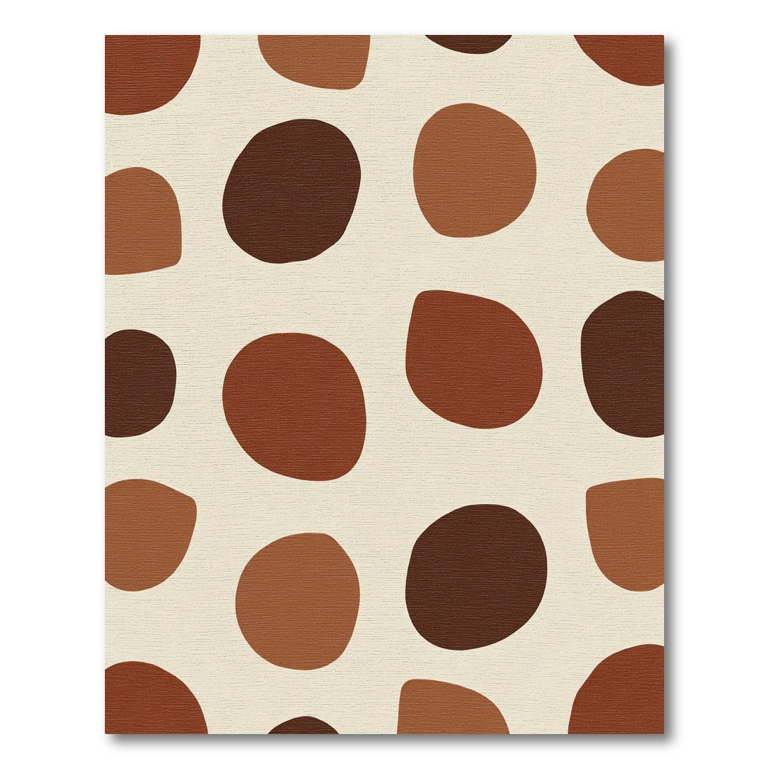 Earthy Tone Abstract Blob Rug