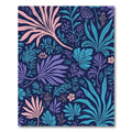 Chic Navy Tropical Floral Fantasy Rug
