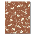Terracotta Cream Floral Winged Motif Rug