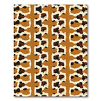 Abstract Animal Print Ochre Rug
