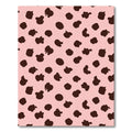 Pink Brown Spotty Scatter Rug