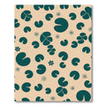 Teal Lily Pad Scattered Dot Rug