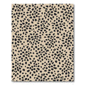 Neutral Tan Black Spotted Overlay Rug