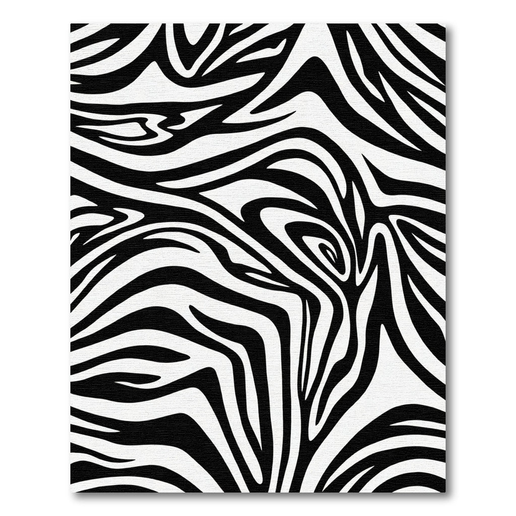 Bold Monochrome Swirls Rug