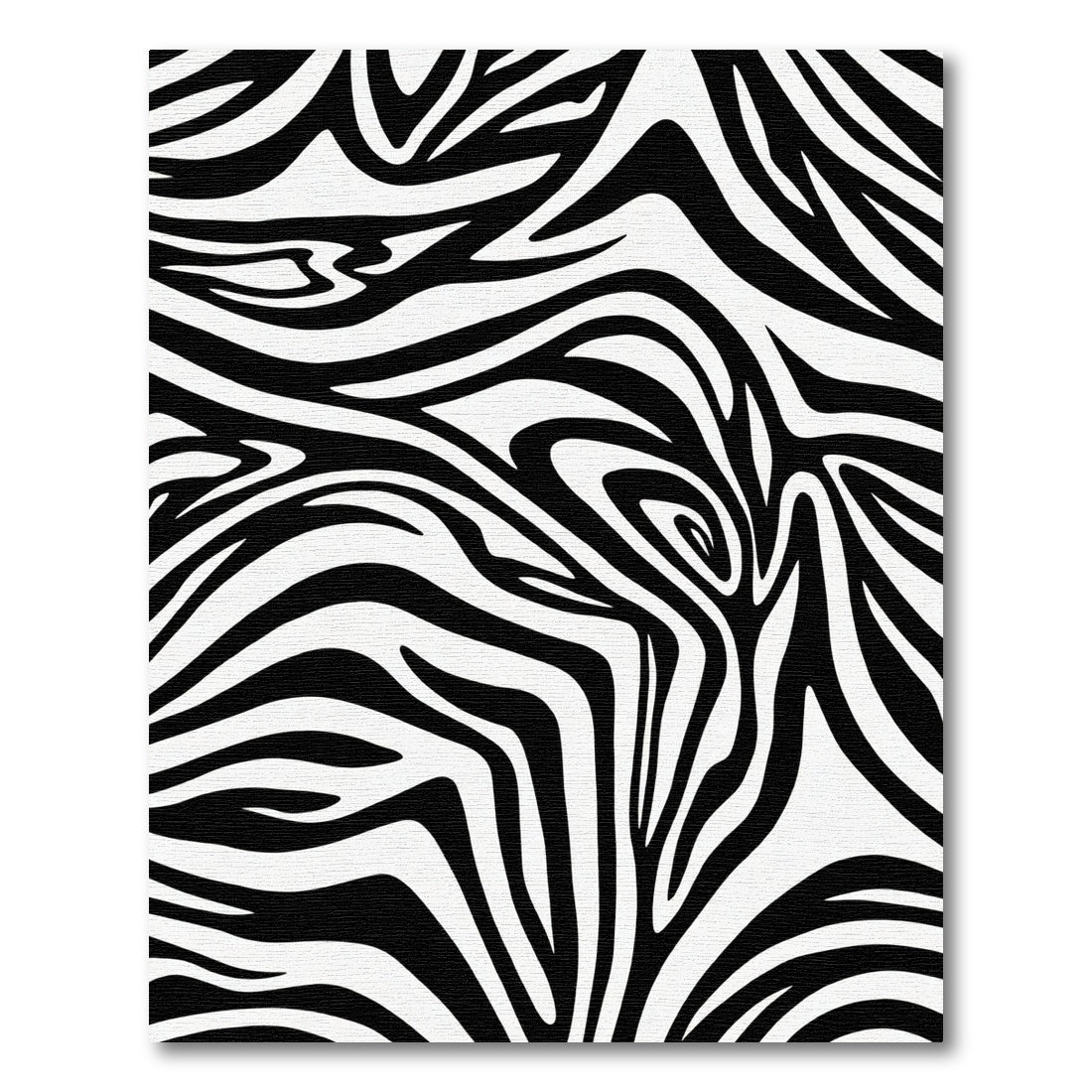 Bold Monochrome Swirls Rug