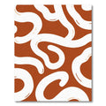 Terracotta White Organic Flow Rug