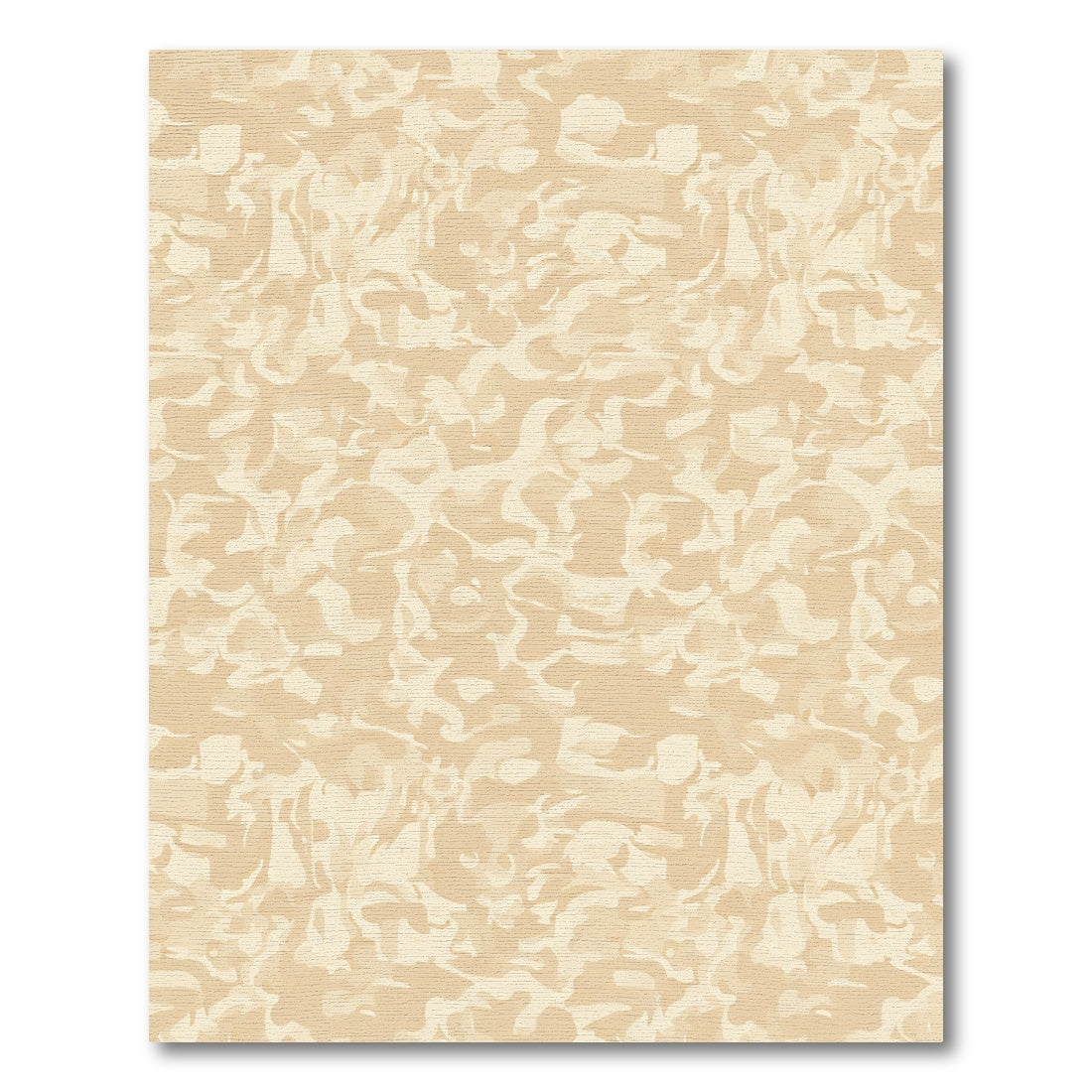 Creamy Beige Abstract Organic Flow Rug