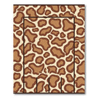 Brown Spotted Animal Hide Rug