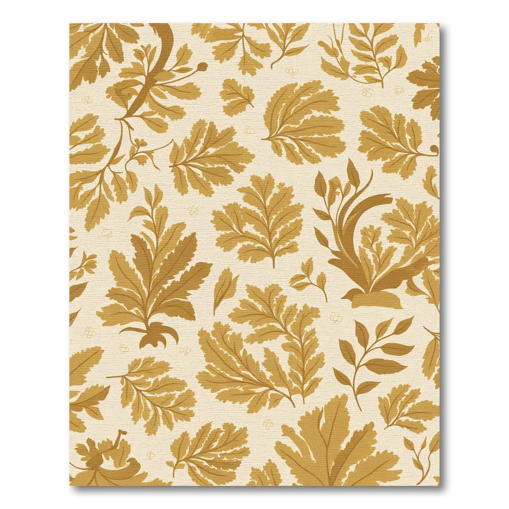 Golden Fern Foliage All Over Rug