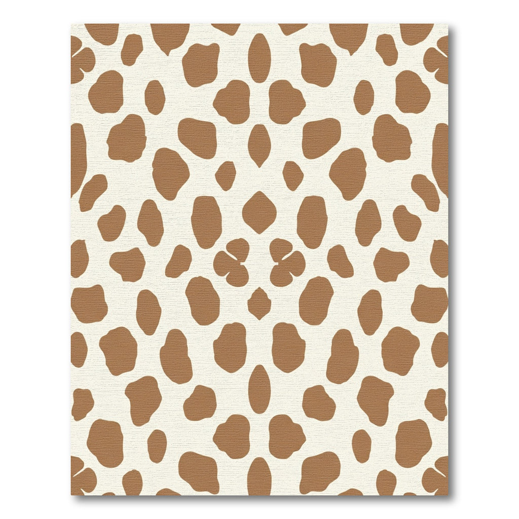 Brown Blotchy Animal Print Rug