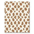 Brown Blotchy Animal Print Rug