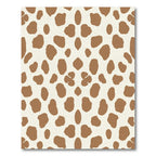 Brown Blotchy Animal Print Rug