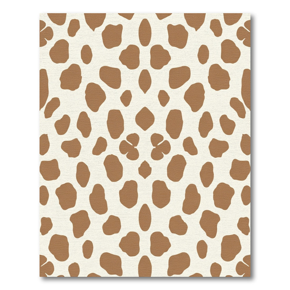 Brown Blotchy Animal Print Rug