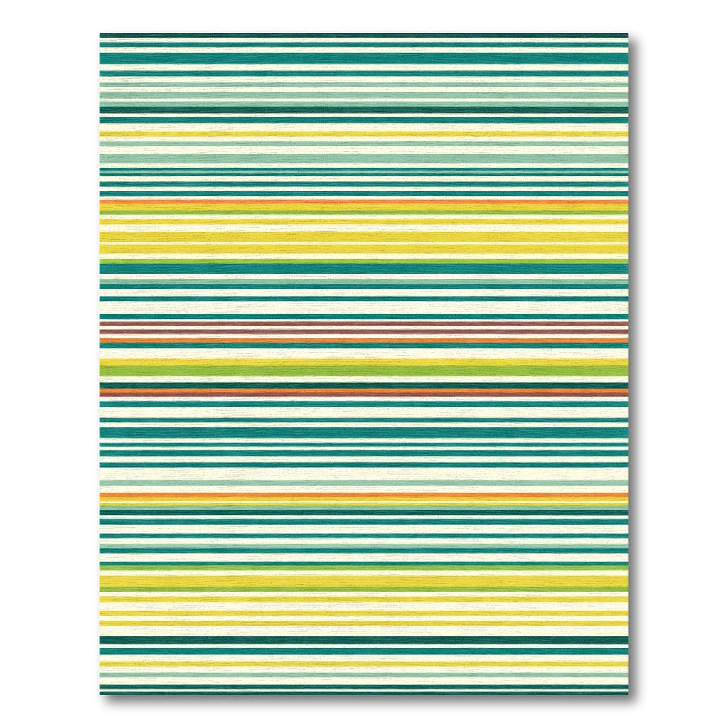 Colorful Horizontal Stripe Accent Rug