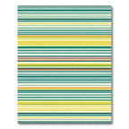 Colorful Horizontal Stripe Accent Rug