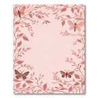 Coral Butterfly Branch Border Rug
