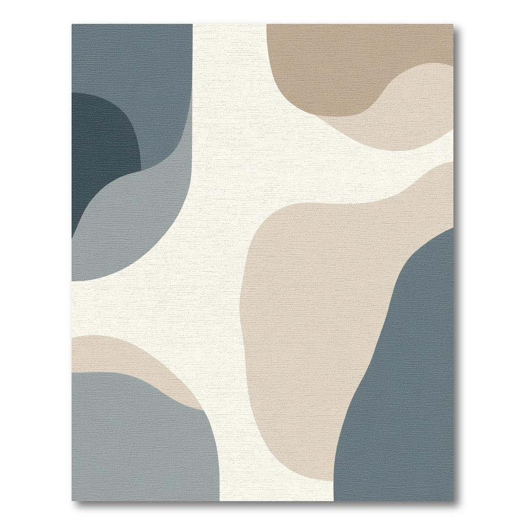 Modern Abstract Neutral Color Blocks Rug