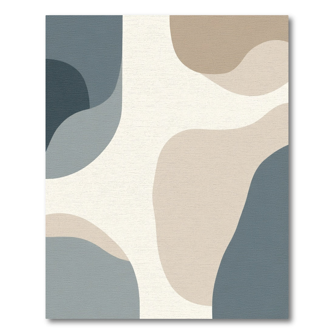Modern Abstract Neutral Color Blocks Rug