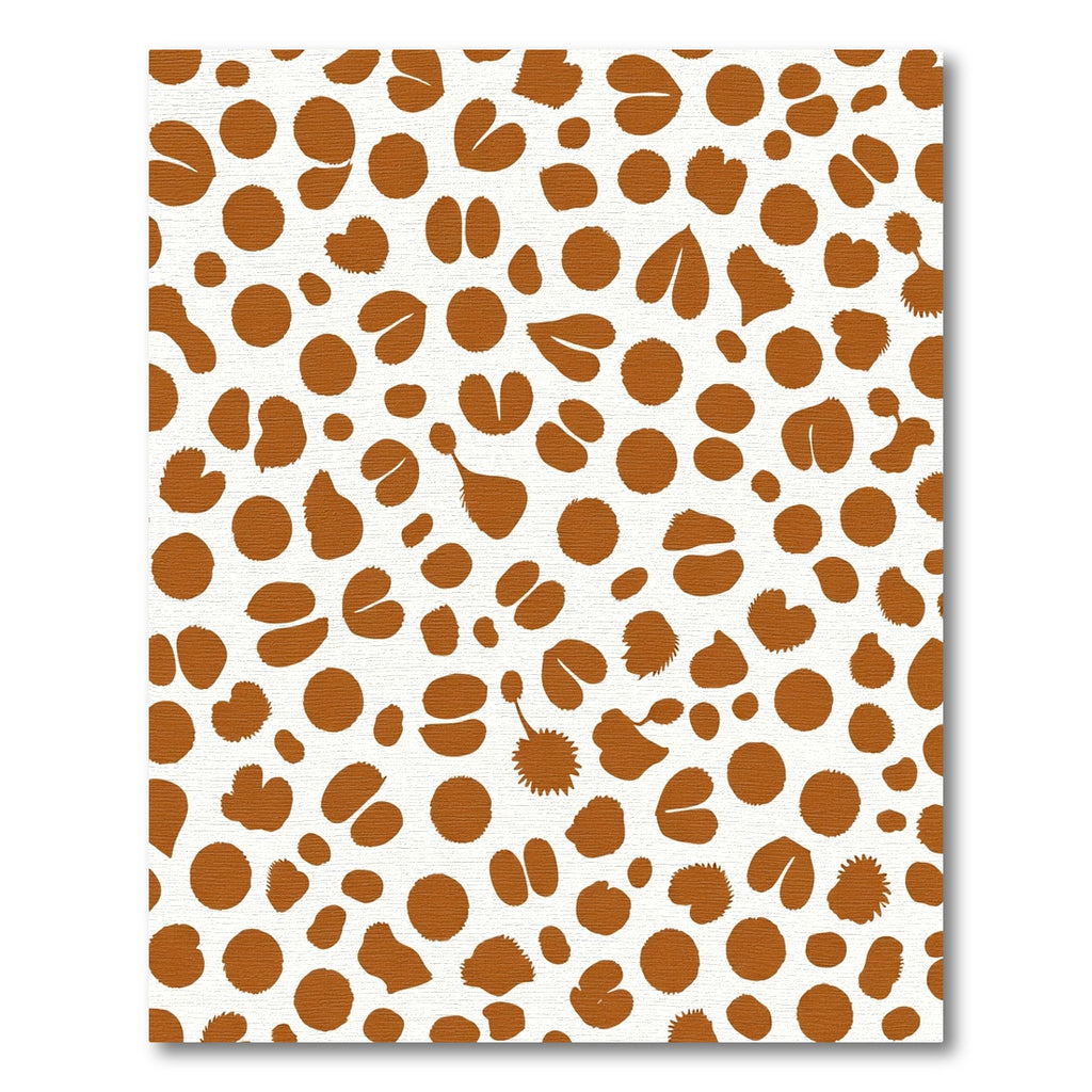 Terra Cotta Spatter Organic Shapes Rug