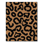 Bold Fawn Black Animal Spots Rug