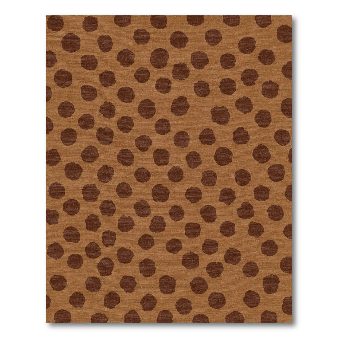 Brown Terra Cotta Polka Dot Rug
