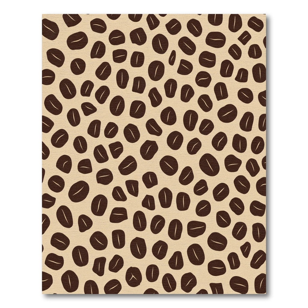 Brown Coffee Bean Scattered Art Rug