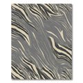 Monochromatic Flowing Swirl Rippled Rug