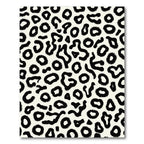 Bold Black Spots Cream Background Rug