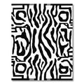 Bold Black White Abstract Zebra Rug