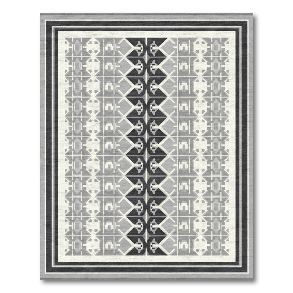 Monochromatic Geometric Bordered Abstract Rug