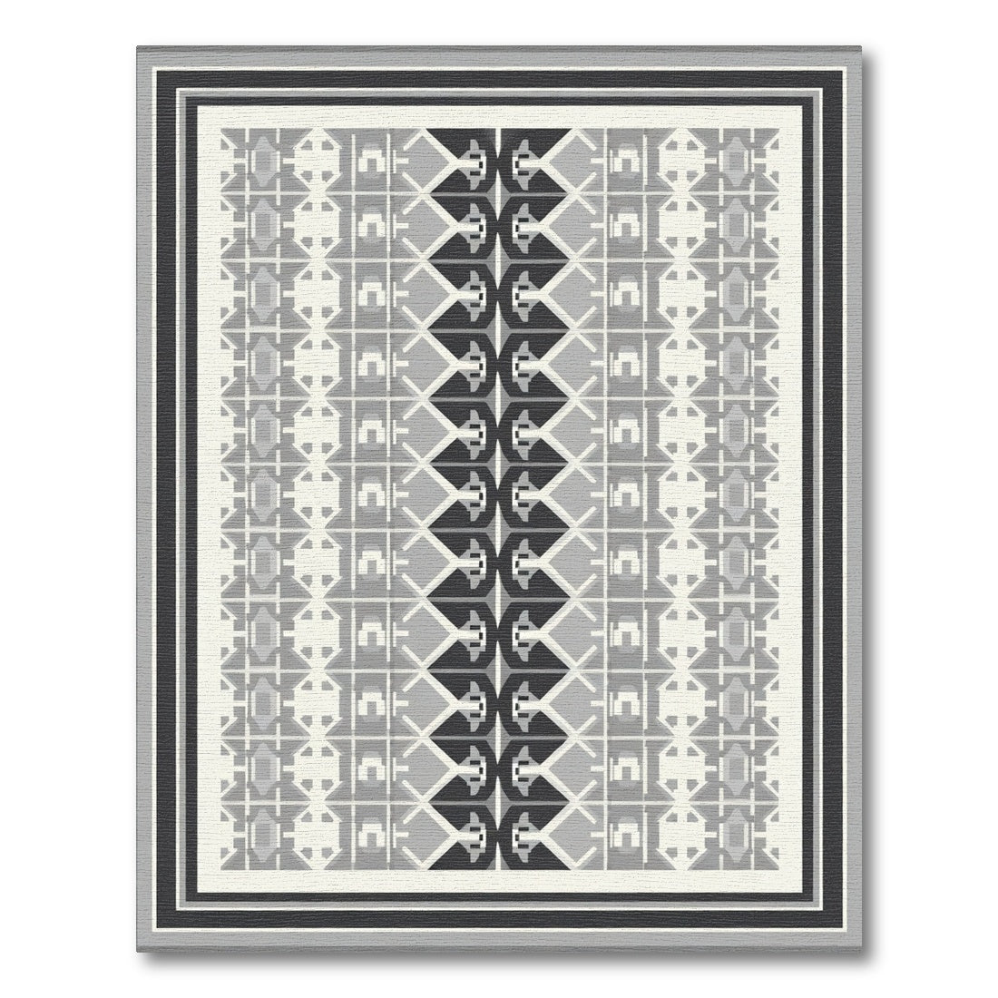 Monochromatic Geometric Bordered Abstract Rug