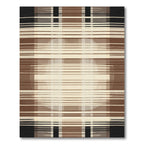 Earthy Wide Stripe Intersecting Rug