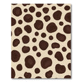 Brown and Cream Spotted Organic Shape Rug