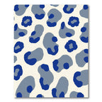 Indigo Grey Leopard Spots Rug