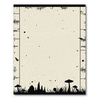 Whimsical Black Forest Silhouette Meadow Rug