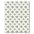 Blue Starburst Medallions on Cream Background Rug
