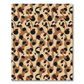 Taupe Black Spotted Abstract Camouflage Rug