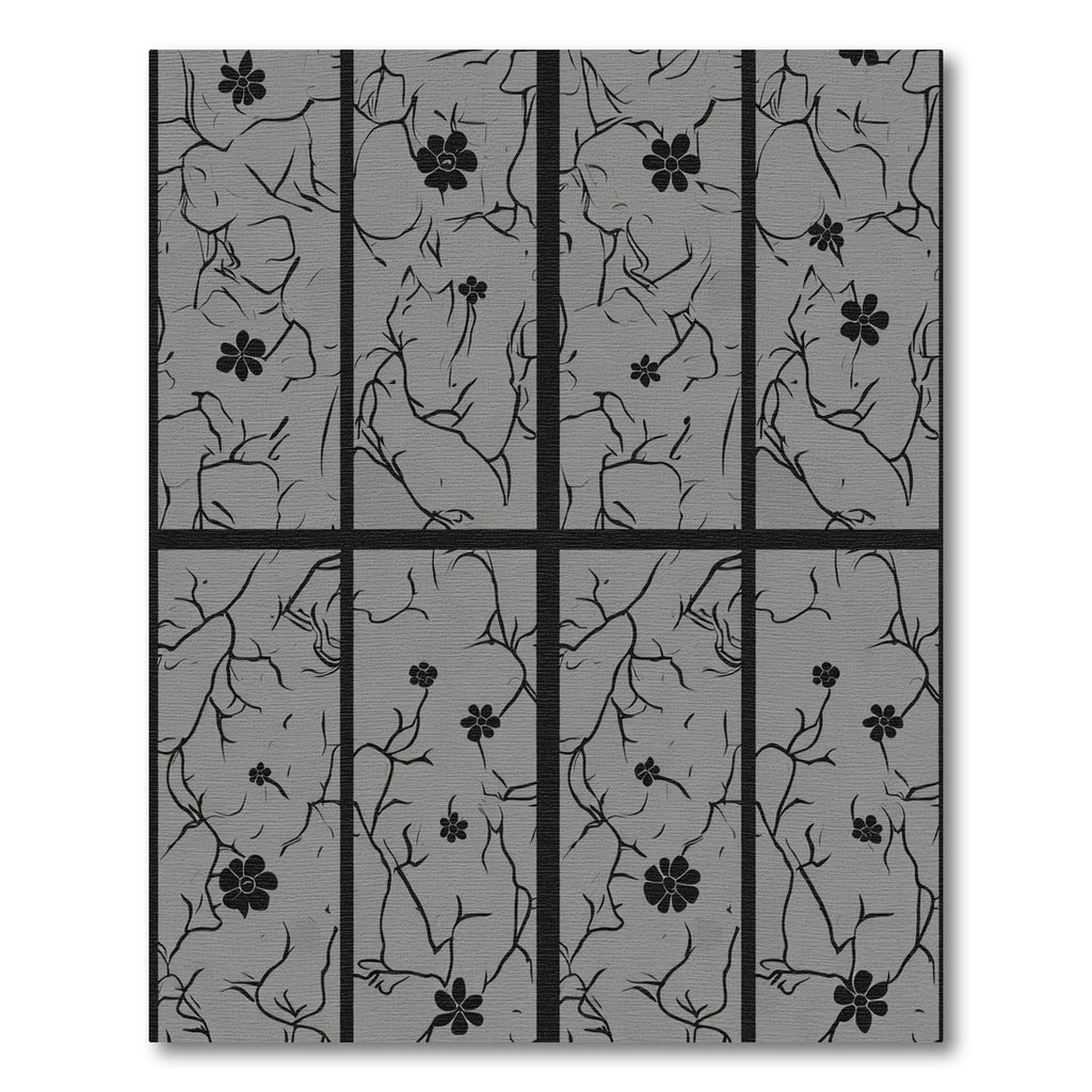 Monochromatic Blossom Branch Composition Rug