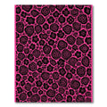 Bold Pink Blooming Flower Field Rug